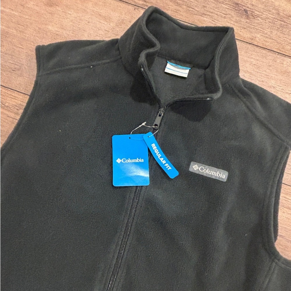 Columbia Mens Steens Mountain Fleece Vest Gray Full Zip AM1535-010 Large NWT